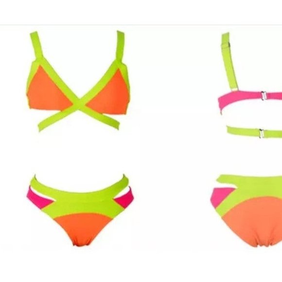Neon Bandage Bikini in Choice of Colours from AED - Picture 2 of 8